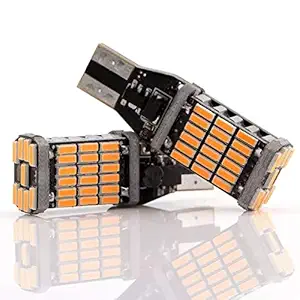 Tvs Ntorq LED Indicator Bulb 4pcs , 360 Degree , 45smd , T10/T15 Socket (Yellow, Amber)