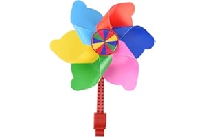Roexboz Mulino a Vento per Bicicletta Campanelli a Vento per Bambini Manubrio per Bicicletta Girandola a Fiore per Tutte Le Biciclette, Scooter, tricicli, Bici Senza Pedali, passeggini e passeggini