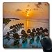 Produktbild Luancrop Mauspads für Computer Boot Blauer Strand Erstaunliche Vogelperspektive Malediven Urlaub Natur Drohne Wasser Bucht Himmel Design Sommer rutschfeste Längliche Gaming-Mausunterlage