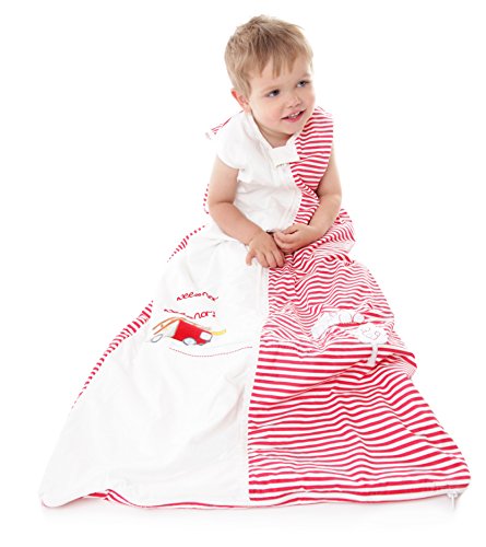 Schlummersack Kleinkinder Sommer Schlafsack 1 Tog – Feuerwehr – 130 cm/3-6 Jahre - 2