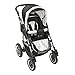 Combi Pushchair X6 – 3 in 1 Combi Pushchair Buggy Black/Black/White Pattern