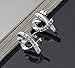 Hosaire 1 Pair Earrings Fashion Elegant Women Girls Jewelry Crystal Earrings Stud Clip For Holiday Gifts