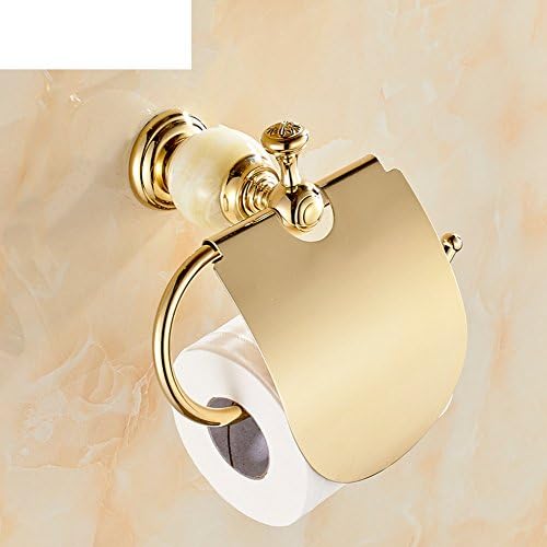 Paper towel holder/Toilet paper holder/All copper Continental toilet roll tray/Antique marble toilet tissue boxes-A