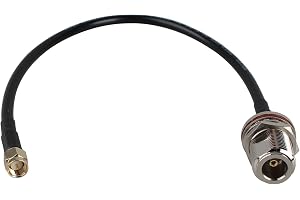 Futheda SMA N-kontakt, adapterkabel, WiFi-antenner, förlängningskabel, RG58, koaxialkabel 30 cm, kompatibel med -router