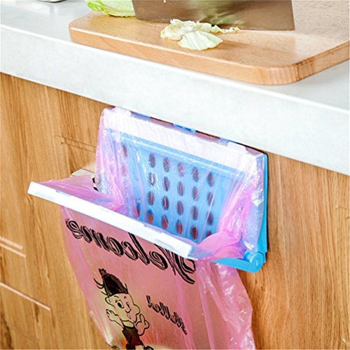 Albeey Müllsackhalter Küchenschrank Küchenabfallsackhalter Kunststoff Lagerung Gestell - 3