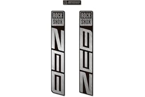 STAR SAM Pegatinas Compatibles con horquilla bici Rock Shox Zeb 2021 Plata metalizado 1 CMT