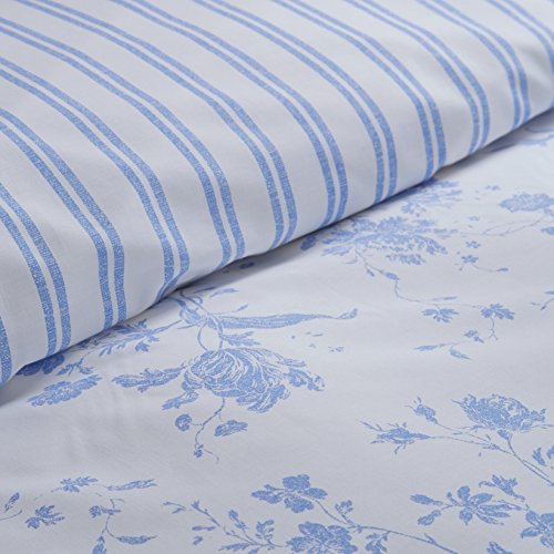 Classic Charlotte Thomas Amelie Bedding Duvet Cover 2 Pillowcases Set, Blue - Double Size