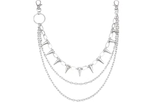 Cosmeria Punk, collana per pantaloni da uomo, resistente, in materiale di alta qualità, perfetta per skateboard, moto e stile hip hop, accessorio alla moda