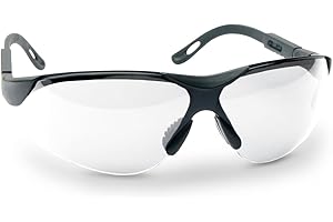 Walker's Elite Sport Schießbrille – Schlagfest, Anti-Beschlag, weich, rutschfest, belüftet, verstellbar, UV-Schutz, Jagdbereich, Schießsportbrille, transparent