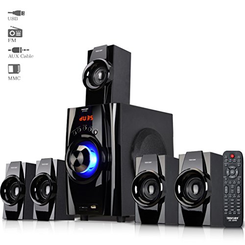 Truvison SE-5045 5.1 Multimedia Speaker System USB FM MMC Playback Support Feature Superior Sound Clarity RS.4199 (56.00% Off) - Amazon