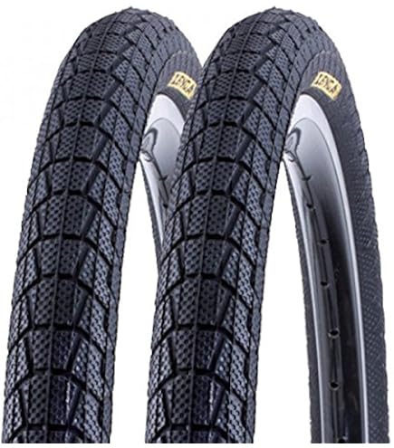 Copertoni Per Bici 20x1.95 (54-406) - 2 Pezzi - Per BMX, City Bike E Bambini - Nero