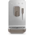 Smeg BCC02TPMUK Bean to Cup Coffee Machine, Retro 50's Style, Steam Wand, Matte Taupe