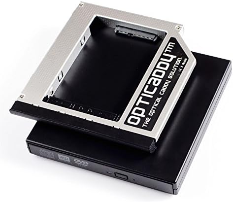 Opticaddy© SATA-3 HDD/SSD Caddy Adapter Set with external USB Case for optical drive for HP Compaq 6530b, 6535b, 6730b, 6730s, 6735b, 6735s, HP EliteBook 6930p, 8440p, 8530p, 8540p, 8440w, 8530w, 8540w, 8730w, 8740w, HP ProBook 6440b, 6445b, 6450b, 6455b, 6550b, 6555b with Opticaddy OptiSpeed Technology (original Opticaddy adapter)