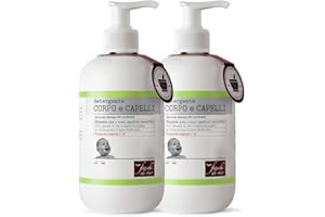 Fiocchi di Riso Bipacco Detergente Corpo e Capelli Talco Delicato Bimbi, 2 x 400 ml
