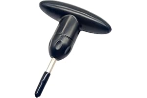 Flylin Golfschlüssel Werkzeug, Driver Schlüssel Golf Driver Treiberschlüssel Golfschläger Drehmomentschlüssel, Ersetzen Golfschuhe Spike Wrench für Club Fahrerwellen Adapter Schwarz