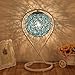Produktbild LILY Einfache moderne kreative Rattan Tischlampe - Schlafzimmer Nachttisch Mode Romantische Kunst Wohnzimmer Dekoration Geschenk Tischlampe E27 * 1 (Color : Blue)