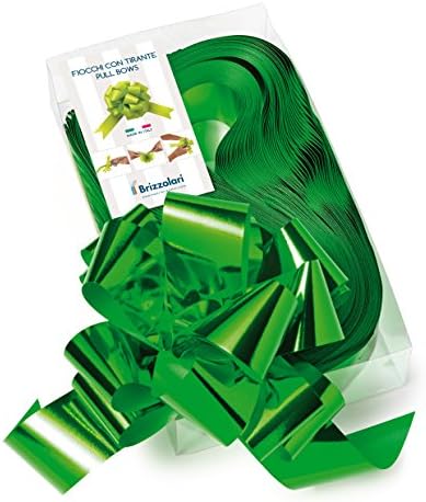 Rapid Shiny Reflex Metallic Bows – Christmas Decorations – Set of 50 50 mm – Green