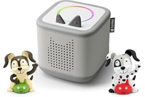 tonies Toniebox 2 Bundle Incl. 2 Tonie: Lieblings-Kinderlieder, Mondgrau, Audioplayer für Hörbücher, Lieder, Einschlafen und Tonieplay für Kinder
