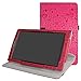 Produktbild All-New Fire HD 8 2017 Rotating hülle,Mama Mouth 360°ROTATION Drehbares Standfunktion hülle mit Schöne Muster für All-New Amazon Fire HD 8 Tablet (7th Generation – 2017 Modell),Pink