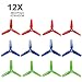 Produktbild 12pcs T3032 3-Blade Propellers 3 Inch Tri Blade Props for 1103 1104 1105 Brushless Motors 130-190mm FPV Racing Drone QuadcopterRed Green Blue