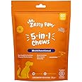 Zesty Paws Dog Multivitamin 5-in-1 | Supports Gut Health & Skin Health | Boosts Immunity, Physical Performance & Reduces Stress | Vitamin B | Supports Gut & Skin Health | Turkey Flavour | 60 Pcs