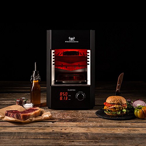 Klarstein Steakreaktor 2.0 Hochleistungsgrill (850 Grad, LED-Display, Abschaltautomatik, herausnehmbarer Grilleinsatz, einfache Bedienung) schwarz - 2