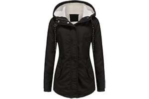 YYNUDA Damen Winterparka Dicker Warm Lang Wintermantel mit Fellkapuze Winter Jacke Outdoor Jacke für Winter