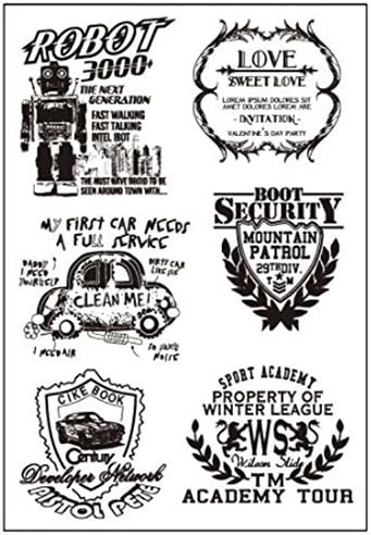 Scrapbooking Clear Stamp Robot ♣Buyby Stamping Printing DIY Painting Stencils Template
