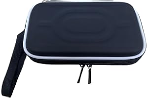 Hzycwgone Custodia per Nintendo Gameboy Advance Color Pocket GBA/GBC/GBP/DS Lite/NDSL/NDSi,Trasporto da Viaggio Borsa Rigida per GBA/GBC/GBP/DS Lite/NDSL/NDSi(Nero)