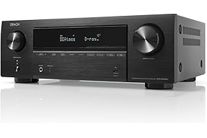Denon AVR-X1800H 8K AV Receiver, 7.2ch Home Cinema Amplifier, Dolby Atmos, DTS:X, Dolby Surround Sound, and DTS Neural:X, Audyssey Room Correction, Bluetooth, AirPlay 2 and HEOS Built-in