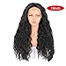 Produktbild ROKOO 18/20/22/24/26 Zoll Frauen Lace Front Perücken Lange Lockige Wellenförmige Synthetische Haar Mädchen Cosplay Volle Perücke