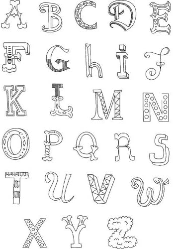 Crafty Impressions A6 Stephanie Weightman Alphabet Mixed Stamp
