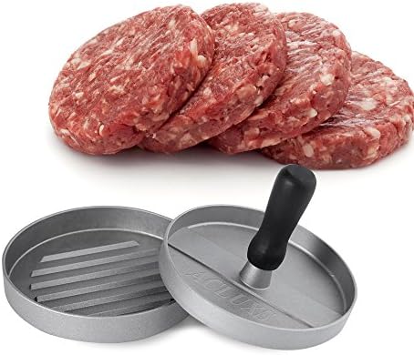ACLUXS Aluminum Burger Press Hamburger Maker Non Stick Patty Mold Ideal for BBQ