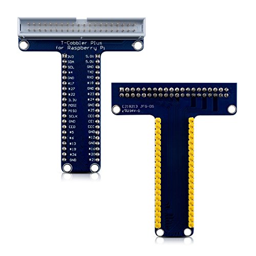kwmobile 40 Pin T-Adapter Plus GPIO Modul V2.0 für Raspberry Pi B und B+ - 3