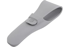 JUGCUT 1Pcs Silicone Razor Travel Carrying Case,Waterproof Shaver Protector Shell Protective Bag Safety Case Beard Trimmer Storage Uniex for Manual Razor Storage and Travel (Gray)