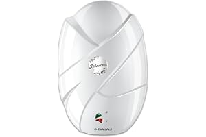 Bajaj Splendora 3L 3KW Vertical Instant Water Heater for Home | Geyser for Bathroom & Kitchen | High Grade SS Tank | Copper Heating Element | 5 Years Tank Warranty by Bajaj【White】