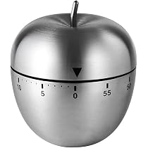 Orologio da cucina UlisemEgg in acciaio inox con allarme meccanico