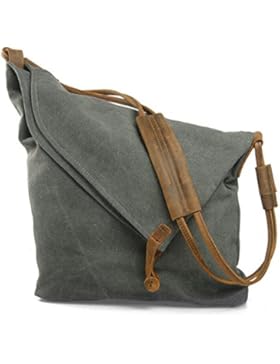 Canvas Tasche, P.KU.VDSL Damen Schultertasche Canvas Messenger Bag Umhängetasche Crossbody Tasche Mädchen Schultertaschen...