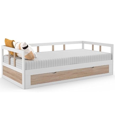 Canapé-lit Convertible 90x190 Cm Avec Tiroirs - Velours Doux, Ports USB, LED, Sans Matelas