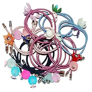 Drishti Stylist Hair Rubber band For Girls, Women Pack of 10 of Multi colour