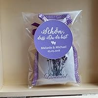 5 Lavendelsäckchen Lavendel Gastgeschenke Schön, dass Du da bist Hochzeit Duftsäckchen Personalisiert