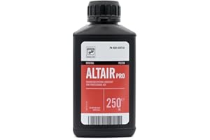 ORIGINAL PART Altair Pro Huile Lubrifiante pour Compresseur d’Air à Pistons, Huile Minérale pour Compresseurs, Jusqu’à 250 Heures d’Utilisation, Degré de Viscosité ISO VG 100, Bidon de 250ml