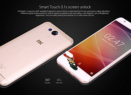 THL Knight 1Â 4Â G Smartphone 5,5Â Pollici Schermo 3Â GB RAM + 32Â GB ROM 13,0Â MP + 2,0Â MP Octa Core Dual Telecamera Scanner delle Impronte Digitali