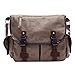 Produktbild REALIKE Damen Schultertasche Vintage Canvas Ledertasche Schule Umhängetasche Anti Diebstahl Kraftpapier Strandtasche Neutral Beuteltasche Billige Stroh Taschen Reisetaschen (Khaki, M)