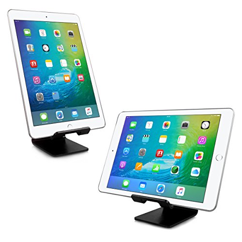 Alienwork Tablet Ständer für 4-12 Zoll Smartphone/Tablet Ständer Stand Halter Halterung Aluminium schwarz AD401F-02 - 3