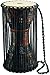 Meinl Percussion ATD-L African Talking Drum (Large), 20,32 cm (8 Zoll) Durchmesser, brown/black