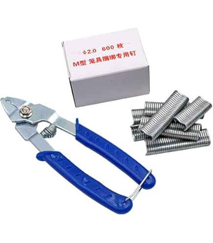 thumbnail image 2 of Swpeet 360Pcs Galvanized Hog Rings With Pliers - 3/4, 1/2, 3/8 Inch Upholstery Kit For Auto & Furniture 2 of 9