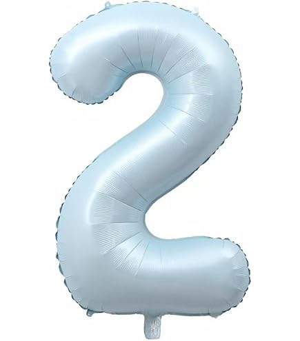 Palloncino Gonfiabile Numero per Compleanni / Feste Dimensione 35cm Colore Argento (Numero 0