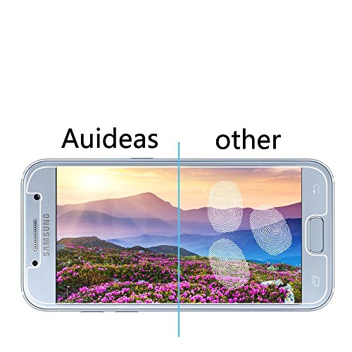 Samsung Galaxy A3 2017 Panzerglas, Auideas 2 Stück Ultra-klar Schutzfolie für Schutzfolie,Glasfolie Hartglas 9H Panzerglas (0,25)mm Panzerglasfolie für - 5