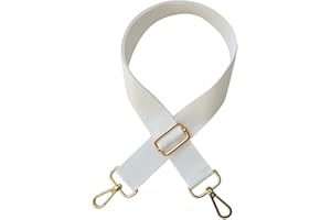 ‎MORECHIOCE MoreChioce Schultergurt für Taschen Breit Verstellbarer Taschengurt Herren Taschenriemen Damen Schulterriemen Zubehör Tragegurt 125 cm Längenverstellbarer Weiß